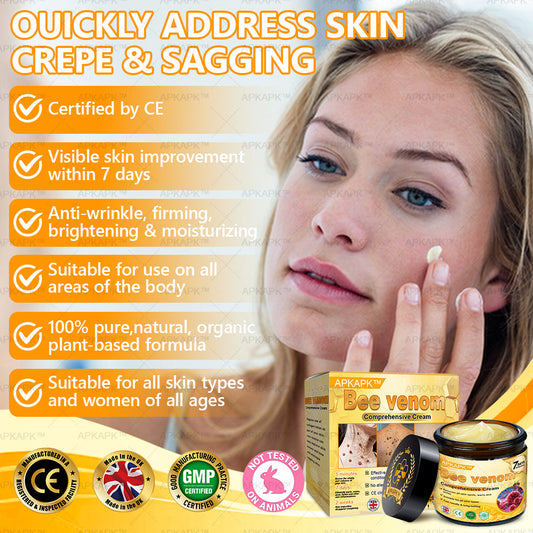 Clinically Proven Formula:✨ Natravor® PRO Bee venom Comprehensive Cream 🔥 Sagging Skin, Fine Lines, Loss of Firmness, Flat Bust, Drooping Hips, and More