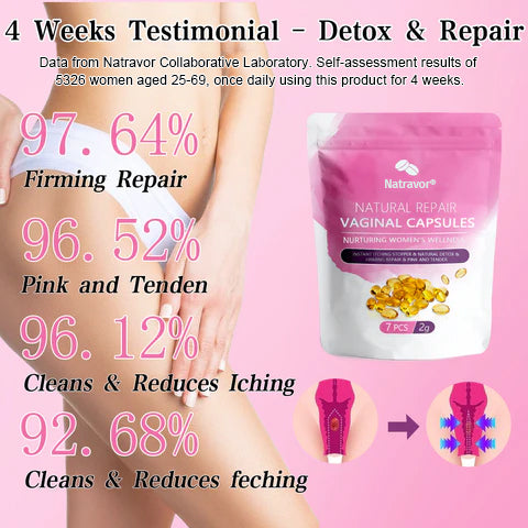 Natravor® Instant Itch Relief & Natural Detox & Firming Repair & Pink and Tender Natural Capsules