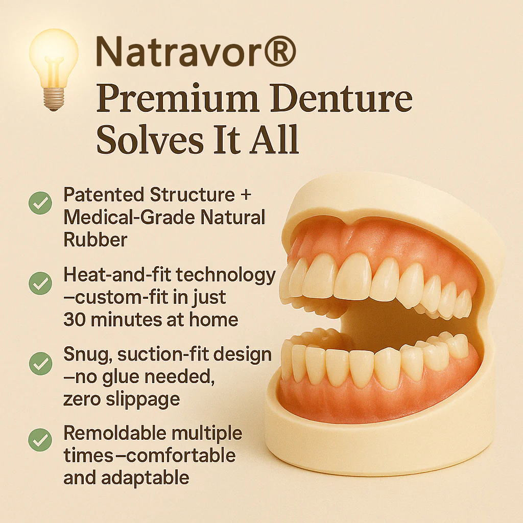 Natravor® Premium Denture — Natural, Secure, And Ultra-Comfortable For Confident Smiles Daily.