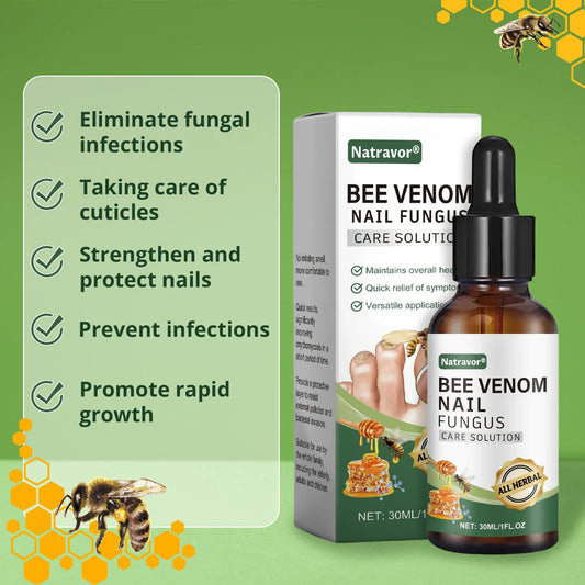 Natravor® Bee Venom Nail fungus care solution :Natural Formula for Toenail & Fingernail Care