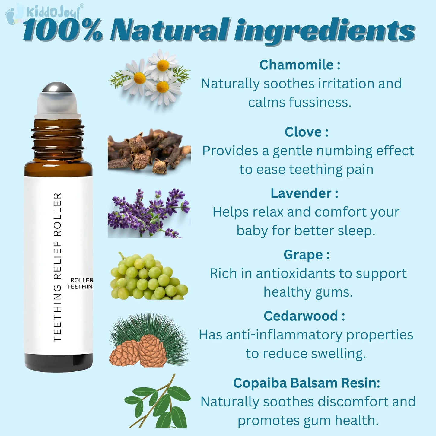 👶Natravor™ Baby Teething Oil Roller 🌿Stop Teething Pain in Seconds & 100% Natural