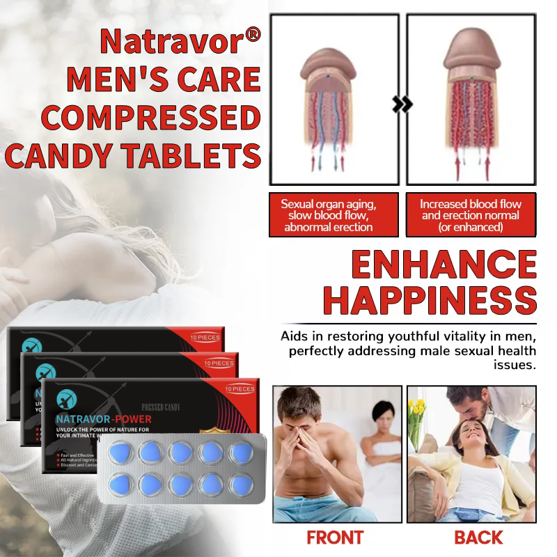 🌟NATRAVOR® Men's Care Compressed Candy Tablets🔥Stronger And Longer Lasting🔥