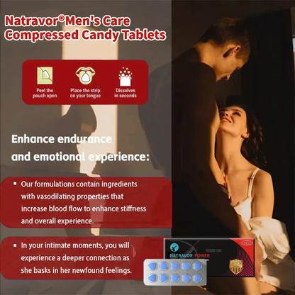 🌟NATRAVOR® Men's Care Compressed Candy Tablets🔥Stronger And Longer Lasting🔥